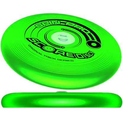 Beach & Pool Sports Disc. Throw with Precision! Spin Tricks! Soft and Durable, Waterproof, Floats, Play Anywhere! Spin & Splash Grip - Spin Zones - That's a Upgrade Your Fun! - color: Green