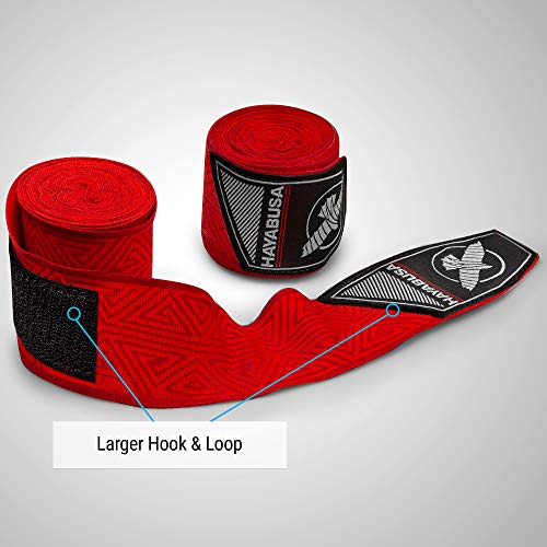 Hayabusa Boxing Hand Wraps Perfect Stretch 4.0 for Men & Women - color: Red Maze