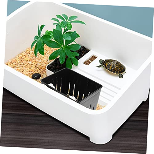 Generic Aquarium Isolation Box Fish Breeding Box for Tortoise Nursery Tank for Baby Fish Observation Window Plastic Rubber Construction - color: Black