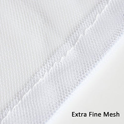 Anvin Mosquito Head Mesh Nets Gnat Face Netting for No See Ums Insects Bugs Gnats Biting Midges from Any Outdoor Activities, Works Over Most Hats Comes with Free Stock Pouches (3pcs, White) - color: White