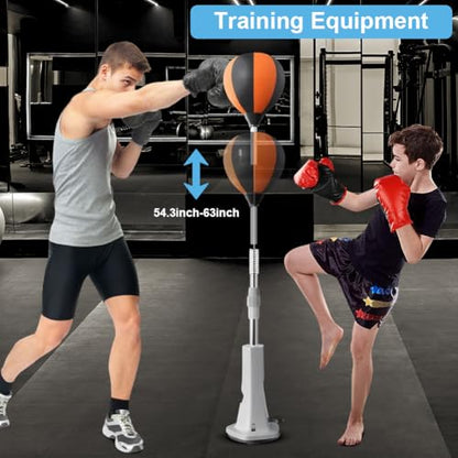 Height Adjustable Punching Bag with Stand, Speed Bag & Reflex Boxing Ball Set, Ideal for Training, Relief and Home Fitness