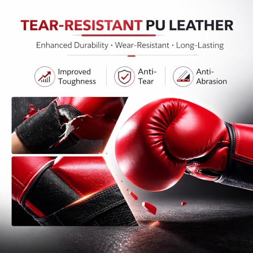 Boxing Gloves 4oz 6oz Youth Training Gloves for Punching Bag, Kickboxing & Muay Thai, Thick Padded Sparring Gloves for Boys & Girls Ages 5-13 Blue 1pcs