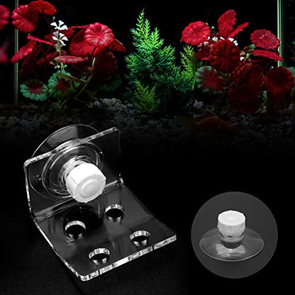 Acrylic Rack Bracket, Aquarium Frag Holder with Strong Suction Cup, Transparent Support Stand for Fish Tank, Reef Tank Organizer with Durable Weather Resist (4 Section) - size: 4 Section