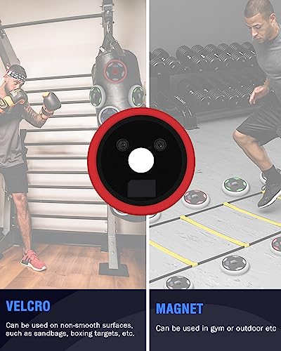 Reaction Training Lights, 6+1 Sports Speed & Agility Training LED Lights for Football, Fitness, Boxing, Sports Training Equipment, for Coaches, Gyms and Individual Athlete Workouts