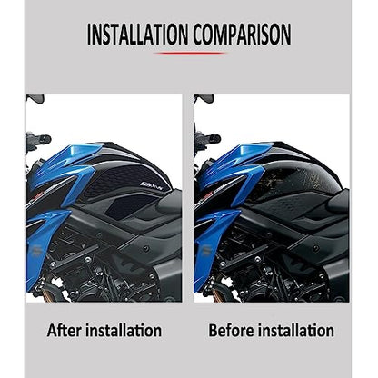 FOR GSX-S750 GSX-S750 Z gsx s750 2021 2020 2019-2017 Accessories Motorcycle Side Fuel Tank Anti-slip Sticker Protective Plate Sticker Knee Grip Pads Traction Pads Tank Grips - color: GSX-S750