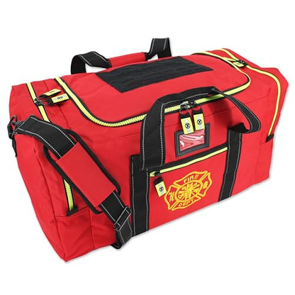 Lightning X Firefighter Turnout Gear Package - Gear Bag, SCBA Mask Bag, Fire Glove Strap, Shoulder Strap - color: Red
