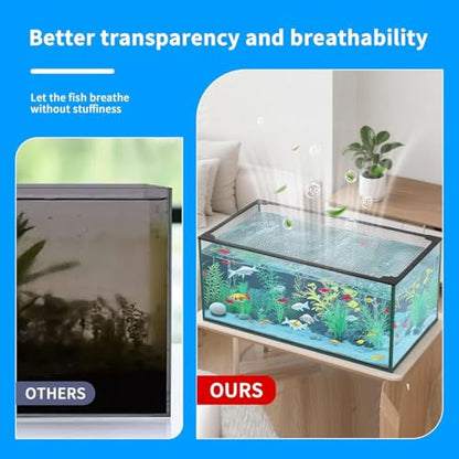 Magnetic Aquarium Anti-Jumping Mesh Net, Aquarium Lid Fish Tank Top Cover Hood Jump Cover, Adjustable DIY Mesh Lid of for Fish Tank - size: 50x50cm