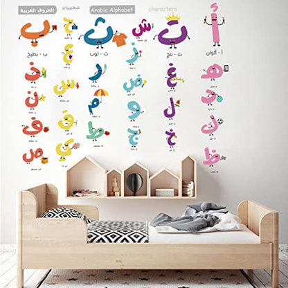 Arabic Alif Baa Taa Decal Arabic Puzzle Board Arabic Flash Card Muslim Kids Gift Set
