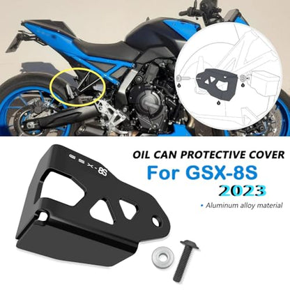 For GSX8S gsx8s gsx 8s Motorcycle Rear brake master cylinder guard Oil Can Protective Cover GSX-8S 2023 2024