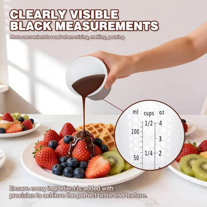 Silicone Measuring Cups Set 10Pcs 125ml for Cooking Reusable Baking Supplies Silicone Flexible Melting Measure Cup for Butter, Chocolate - color: 10*125ml