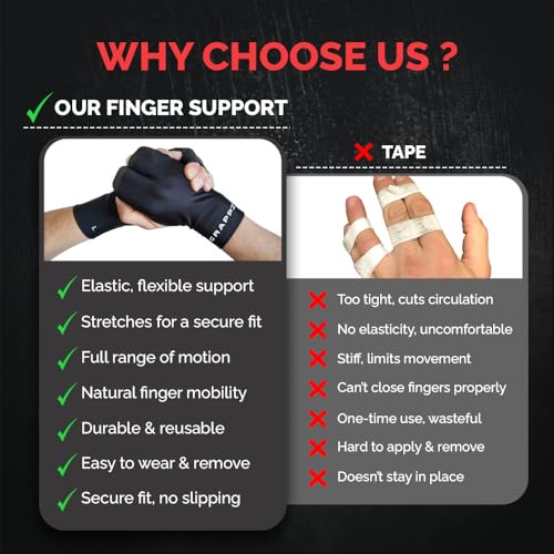 Finger Support Athletic Compression Gloves, Splint Alternative, Unisex XL | Athletic Buddy Tape & Trigger Finger Sleeve & Brace, Arthritis Pain Relief & Joint Stabilizer for All Sports - size: X-Large, style: Original Glove