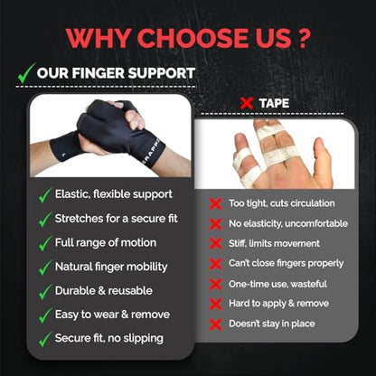 Finger Support Athletic Compression Gloves, Splint Alternative, Unisex XL | Athletic Buddy Tape & Trigger Finger Sleeve & Brace, Arthritis Pain Relief & Joint Stabilizer for All Sports - size: X-Large, style: Original Glove
