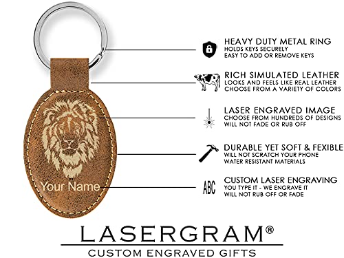LaserGram Oval Keychain, Allah 1, Personalized Engraving Included (Rustic with Gold) - color: Rustic With Gold