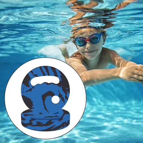 Menolana Water Exercise Discs Pool Resistance, Swim Discs Lightweight Buoyancy EVA Foam Aerobic Equipment for Water Workout Beach Pool - color: Blue Black