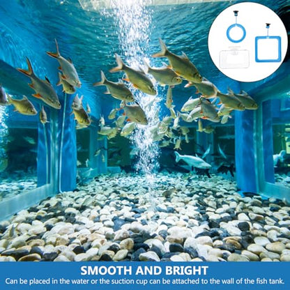 DOITOOL 3pcs Fish Feeder Rings Suction Cup Aquarium Feeding Circles for Tropical Fish Tank Aquarium Feeding Tool