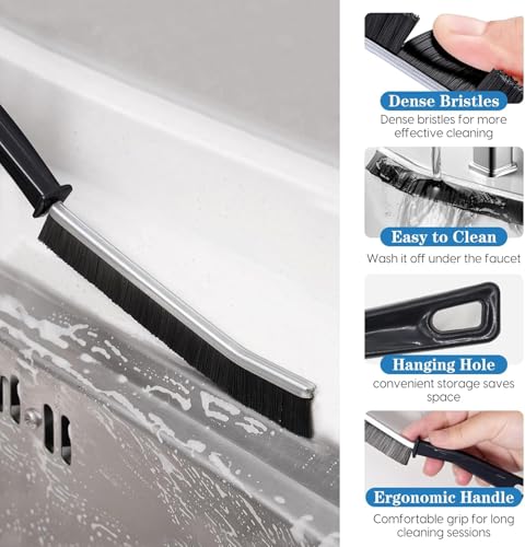 14 Pcs Crevice Cleaning Brush, Corner Brush, Screen Cleaner Brush, Cleaning Tools for Housekeeping, Garbage Disposal Cleaner Brush, Window Track Cleaning Tools, Kitchen - size: 14piece