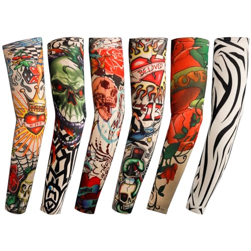 YARIEW Temporary Tattoo Sleeves for Men Arm Sleeves for Men Tattoo Sleeve - color: Multicolor-8
