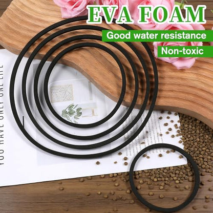10 Pcs Fish Feeding Ring, 5 Sizes Aquarium Floating Plant Barrier, Round Floating Rings EVA Feeder Rings Float Plant Corral Fish Tank Accessories for Goldfish, Betta