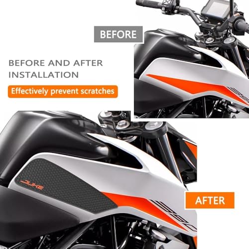 for Duke 390 Duke 250 Duke 390 250 2018-2026 2022 2021 Motorcycle Accessories Fuel Tank Protective Sticker Knee Anti-Slip Sticker Fuel Tank Traction Pad Side Air Cushion Knee Pad