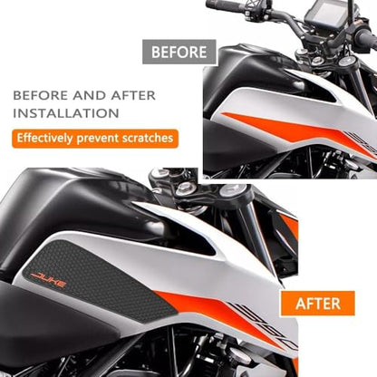 for Duke 390 Duke 250 Duke 390 250 2018-2026 2022 2021 Motorcycle Accessories Fuel Tank Protective Sticker Knee Anti-Slip Sticker Fuel Tank Traction Pad Side Air Cushion Knee Pad