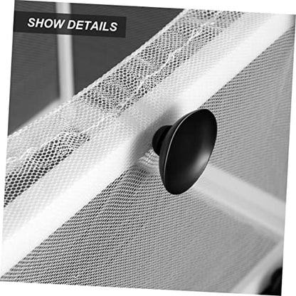DOITOOL 2pcs Large Fish Net Breeder Box for Aquarium Fry Hatchery Incubator with Suction Cups Durable Mesh for Fish Isolation and Increased Survival Rate