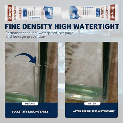120ml Aquarium Silicone Sealant Clear, Underwater Sealant | Strong Adhesion Fish Tank Sealant for Fish Tank,Swimming Pools,Spa Pools,Underwater Equipment