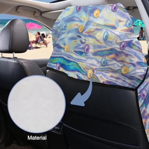 Butterfly Galaxy Print Car Seat Hoodie Towel Sweat Towels for Car Seats Multi-Purpose Towel Automotive Seat Covers with Storage Bag, 60 x 33 Inch, Easy to Install - color: Blue-Butterfly Galaxy