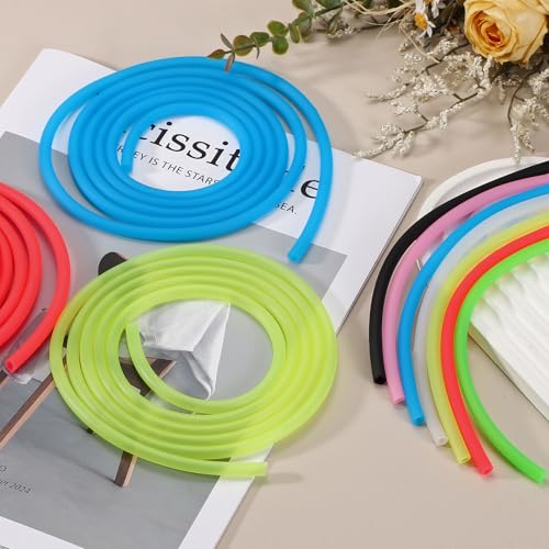 Aquarium Airline Tubing, 5/32"(4mm) ID x 1/4"(6mm) OD 4.9ft PVC Flexible Tube, (2Pcs, Pink), Intended for Fish Tank Air Pump/Aquarium/Garden/Terrarium Pond - color: Pink