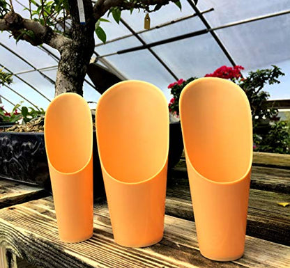 Plastic Soil Scoopers by Tinyroots - Set of 3 Soil Scoop Set, Used by Kaikou School of Bonsai Since 1987
