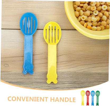 TOYANDONA 40pcs Small Animal Litter Scoops Comfort Grip Handle Plastic Spade Poop Cleaning Tools for Reptile and Small Animal Bedding Ergonomic Litter Pan Scooper