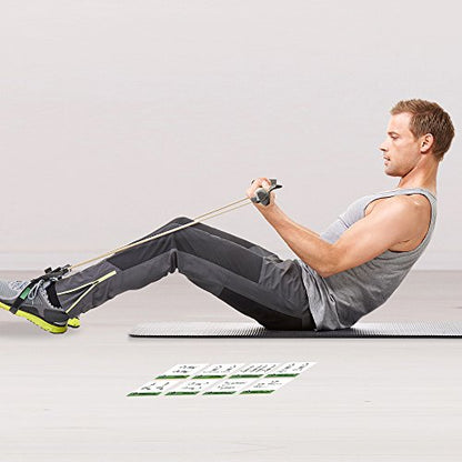 NewMe Fitness Resistance Bands Workout Cards, Instructional Fitness Deck for Women & Men, Beginner Fitness Guide to Training Exercises at Home or Gym - style: Resistance Belt