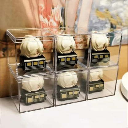 Acrylic Box Small Clear Candy Boxes with Lids Plastic Square Cube Home & Office Storage Containers Wedding Party Favor Gift Wrap Boxes - size: 2.4 x 2.4 x 2.4 Inch