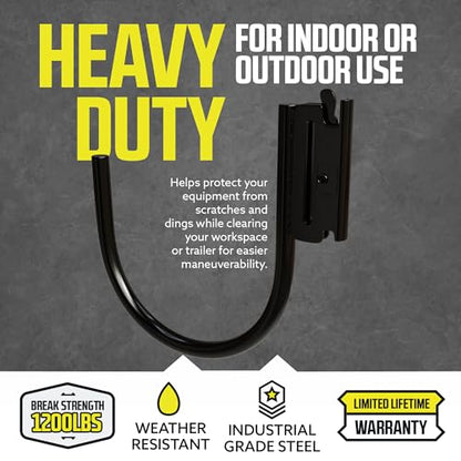 DC Cargo - E Track J Hooks (4.5" - 6 Pack) - Large Heavy Duty Accessories - Hanging Hooks for Your ETrack Rail System - Use in Enclosed Trailers, Box Trucks, Vans, Garage, Workshop & Warehous - size: 4.5 Inch - 6 Pack