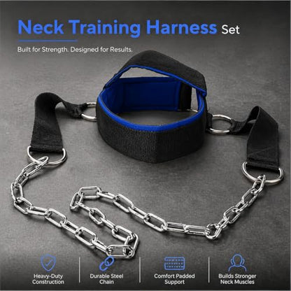 Neck Training Head Harness Adjustable Support Weight Bearing Design for Strength Training Gym Workouts Rehabilitation Exercises