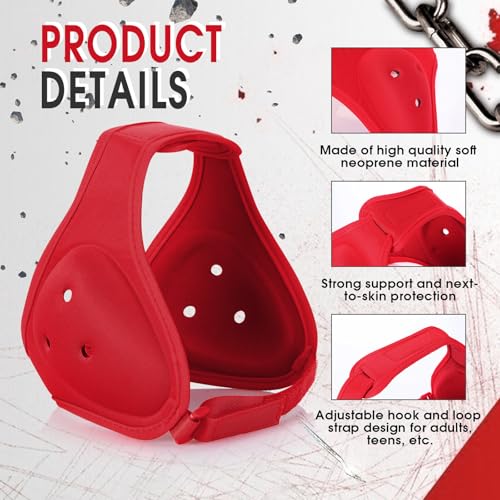 Tellegloww Wrestling Headgear for Kids Youth Soft Grappling Headgear Adjustable Wrestling Ear Guard for Adults - color: Red, style: Classic Style