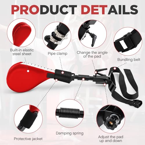 Seenelling Taekwondo Kick Pads Boxing Pads Taekwondo Karate Sparring Gear Boxing Paddles Kicking Targets Martial Arts Training Equipment with Mounting Bracket for Youth Men - color: Red, size: 1 Kicking Target