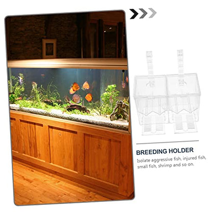 Happyyami Fish Tank Breeding Isolation Box Hatchery Incubator for Betta Fish and Guppy Fry Easy Observation Prevents Secure Nursery for Newborns