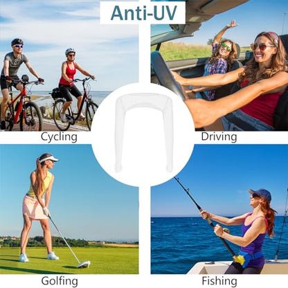 Cooling Shawl Arm Sleeves,Sun Protection with Finger Hole Anti-UV Women's tops,Comfortable Ladies Cooler Shrug - color: White