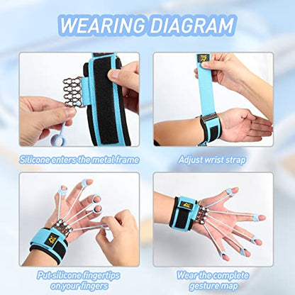 Finger Strengthener & Finger Exerciser, 3 Resistance Levels for Grip Training