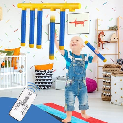 2026 Upgraded Reflex Drop Sticks Challenge Game – Hand Speed & Reflex Training, 3 Adjustable Speed Modes, Rechargeable Toy for Kids, Teens & Adults, Family Party Fun
