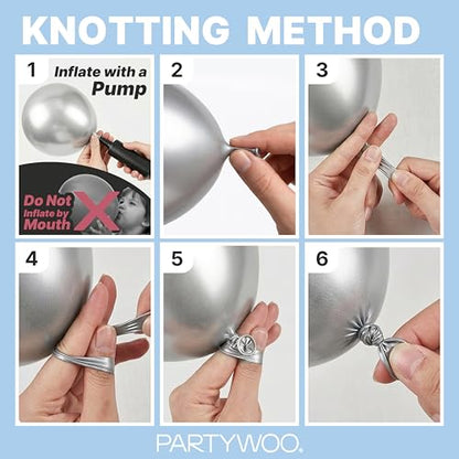 PartyWoo 라이트 블루 풍선 152피스 다양한 사이즈 45.7cm(18인치), 30.5cm(12인치), 25.4cm(10인치), 12.7cm(5인치) 베이비 파스텔 스카이 아쿠아 블루 풍선 아치 키트 화환 생일 성별 공개 베이비 샤워 졸업 파티 장식 블루-Y4 - color: 블루-y4