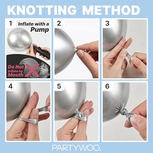 PartyWoo 라이트 블루 풍선 128피스 다양한 사이즈 45.7cm(18인치), 30.5cm(12인치), 25.4cm(10인치), 12.7cm(5인치) 베이비 파스텔 스카이 아쿠아 블루 풍선 아치 키트 화환 생일 성별 공개 베이비 샤워 졸업 파티 장식 블루-Y4 - color: 블루-y4