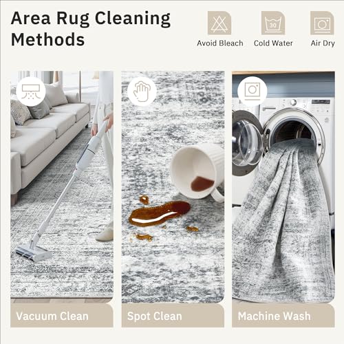 Soalmost Washable Half Circle Round Rug 2x3 Grey, Small Half Moon Rug Entry - color: Grey, size: 2' x 3' (Semicircular)