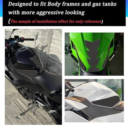 Motorcycle Accessories Gas Tank Decoration and Protection Thicken Decals Fuel Tank Stickers Kits Fit for KA&WA&SA&KI NINJA500 Ninja 500 Z500 2024