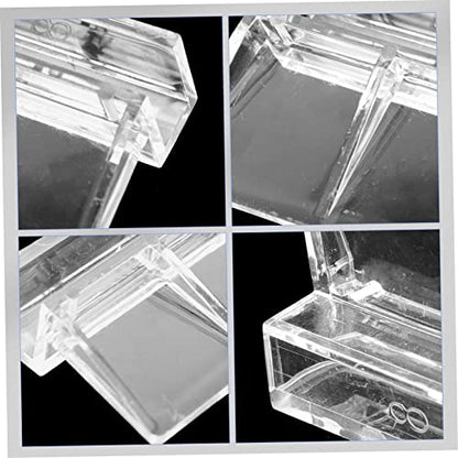 Yardwe 32pcs Acrylic Fish Tank Cover Holders Sturdy Aquarium Lid Racks for Easy Cleaning and Water Changes Suitable for Fish Tanks and Turtle