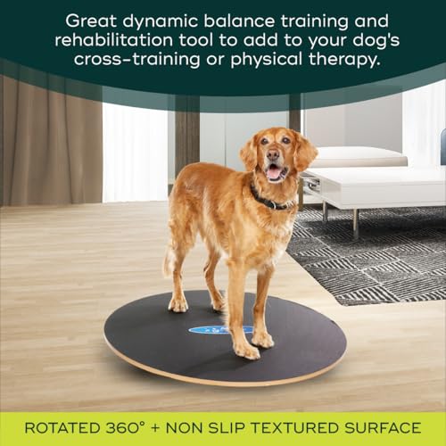 FitPAWS Wobble Board - Dog Balance Training Equipment for Core Strength & Stability Canine Fitness & Rehabilitation Tool 36" - size: 36"