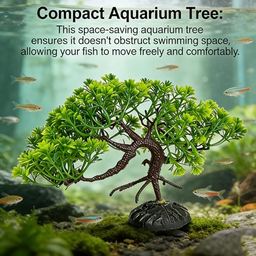 2 Pcs Mangrove Tree for Aquarium Fake Fish Tank | Bonsai Tree for Aquarium,Artificial Aquarium,Mangrove Tree for Aquarium Artificial Fish Tank Landscaping Decoration
