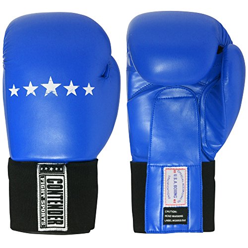 Contender Fight Sports Amateur Competition Gloves - color: Blue, size: 10-Ounce
