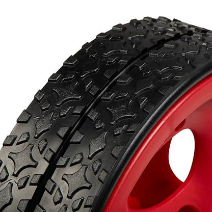 Reebok Ab Roller Wheel, Dual Non-Skid Wheels (Red) | Dual Non-Skid Wheels | Core Strength, Ab Training & Stability | Ergonomic Foam Handles | Home & Gym Use
