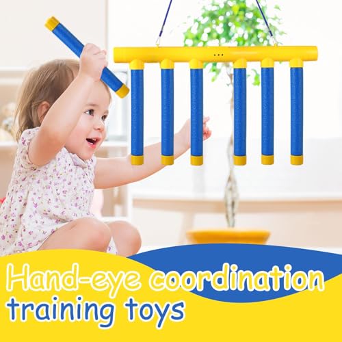 Reflective Drop Stick Challenge, Drop The Stick Game, Catch All DRO p Sticks Game, Hand Speed Challenge Ga me, Hand Eye Coordination Reaction Training Toy, Adjustable Speed, 3 Adjustable Speeds - color: Blue